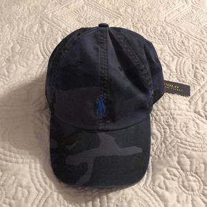 Polo Ralph Lauren blue camo hat NWT